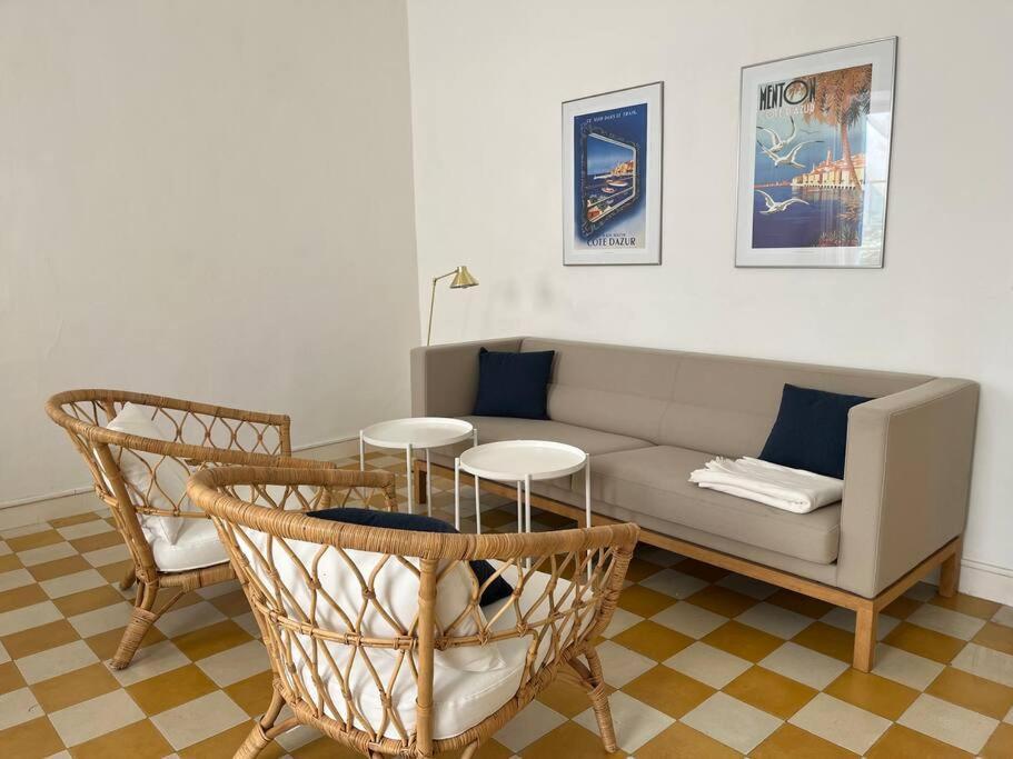 Beautiful Garden Apartment Steps From The Beach Mentone Esterno foto